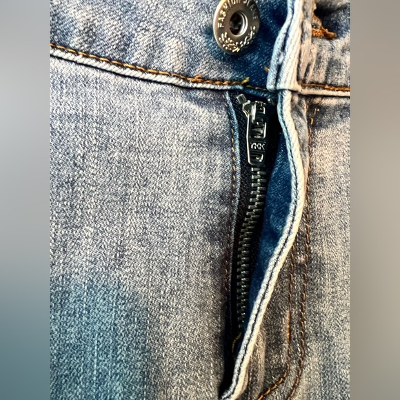 Anna-Kaci California size XXL denim daisy bell bottom jeans! Cotton spandex - Picture 9 of 11